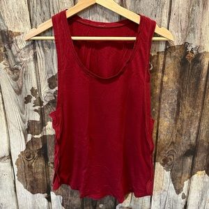 lululemon tank size 6 with deep side arm scoop